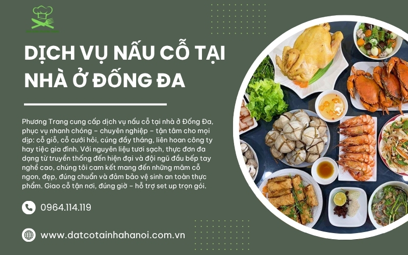 Dich vu nau co tai nha o Dong Da
